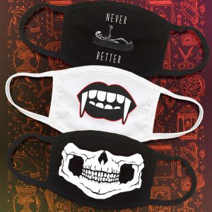Halloween Face Mask Bundle Skeleton & Vamp